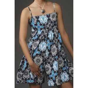 Anthropologie Hutch Bandeau Romper Size XS Dark Blue With Pockets